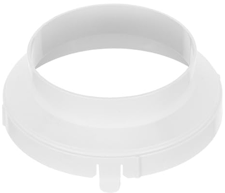 PLAFOPE Raccord de conduit d'évacuation de climatiseur, adaptateur de tuyau portable pour interface de ventilation, structure à rainure d'étanchéité, plastique blanc, pour climatiseur et