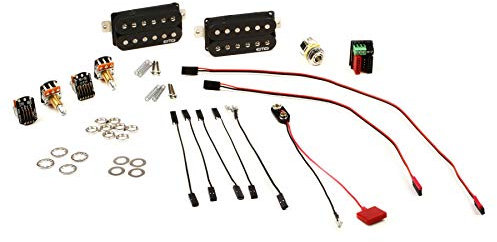 EMG Fat 55 Retro Active Electric Guitar Humbucker Pickup Set, Black