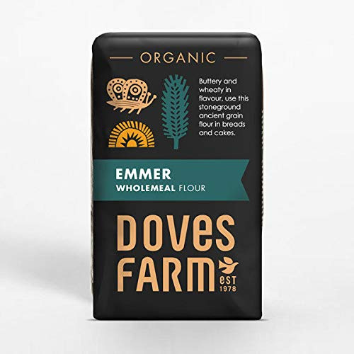 Doves Farm Emmer Flour Wholemeal Stoneground x 2 (Pack of 2)