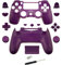 Ersatz Full Gehäuse Shell Schutzhülle mit-Mod Kit für PS4 Pro Slim für Sony Playstation 4 Dualshock 4 PS4 Slim Pro Wireless Controller – violett
