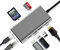 SUNMENCO 8 Ports USB HUB USB C Type-C Docking Stations Multi-Ports Hubs 8-in-1 Adapter to USB3.0 HDMI RJ45 For MacBook Samsung Galaxy S9/Note 9 More USB C Devices for Laptop Netbook Computer