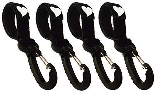 4er Pack Kinderwagenhaken Karabiner Mit Klettverschluss Kinderwagenbefestigung Befestigungshaken Für Wickeltasche Kinderwagen-haken [075]