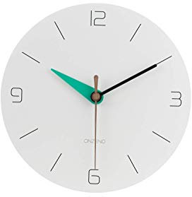 ONZENO Design Wanduhr 'The Acqua.' ohne Tickgeräusche