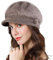 Genfien Schirmmütze für Damen, dick, mit Fleece gefüttert, Wintermütze, Strickmütze, Vintage-Stil, gehäkelt, Schirm, schick, leicht, Winter, khaki, Einheitsgröße