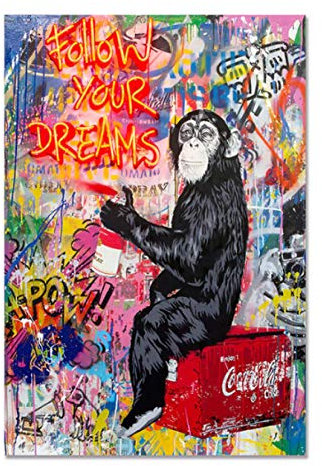 RUIYANMQ Puzzle 1000 Stück Street Graffiti Collage AFFE Poster Holz Für Erwachsene Kinder Spiele Lernspielzeug Wg91Vy