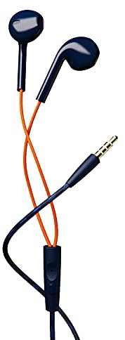 boAt Bassheads 105 Wired in Ear Earphones with Mic (Blue)