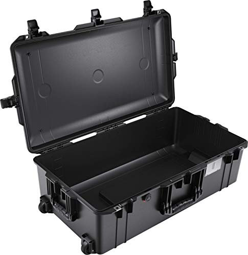 PELI 1615 Air Leichter Extrem Robuster Reisekoffer für Kameraausrüstung, Wasser- und Staubdicht, 71L Volumen, ohne Schaumstoffeinlage, Farbe: Schwarz