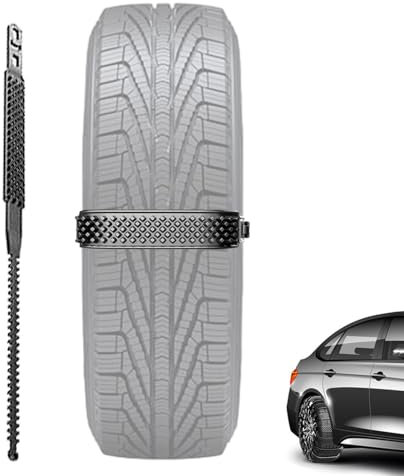 Teksome Schneeketten fürs Auto - rutschfeste Autoreifenketten für Sicherheit im Schnee | Snowy Days-Reifenketten für sicheres Fahren für Geländefahrzeuge, LKWs, Minivans, Wohnwagen und SUVs