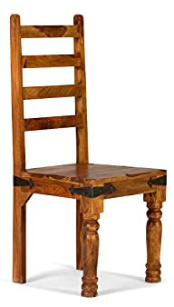 Woodkings® 2er Set Holzstuhl Merlin II, Massivholz Palisander Echtholz rustikal Küchenstuhl Holzstuhl Esszimmerstuhl Esszimmermöbel