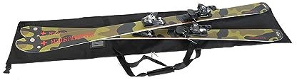 IVOL Skitasche Skisack für Ski Tasche 1 Paar Ski - Schwarz - Wasserabweisend mit Kontaktfenster und Tragegriffen (165 cm)
