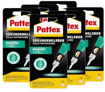 Pattex Sekundenkleber Easy Gel (6er Pack (6x 3g))