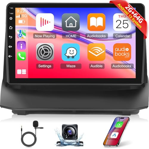 2+64GB Android Car Radio for Ford Fiesta 2009 2010 2011 2012 2013 2014-9 inch Touch Screen Fiesta Stereo Support Apple Carplay/Android Auto/Wi-Fi/Bluetooth