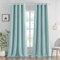 MIULEE Vorhänge Hellblau Blickdicht mit Ösen, Schöner Weicher Verdunklungsvorhänge zum Verdunkeln von Räumen, 2er Set Gardinen Abdunkelnd Schlafzimmer Wohnzimmer Thermovorhang Kälteschutz 140X260 cm