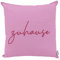 CB Home & Style Outdoor Garten Kissen Wasserabweisend 45x45cm mit Füllung Schriftzug Zuhause (Zuhause - pink)