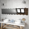 AJJHUUKI Articles de maison, miroirs muraux 4 pièces 100 x 23 cm en verre ondulé, meubles de costume