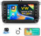 Inefala 4G+64G Autoradio Android 15, 7 Pollici Touchscreen Stereo per VW Polo Golf Caddy Tiguan Touran Passat Seat Radio 2 Din con Wireless CarPlay e Android Auto WiFi BT RDS FM SWC MIC Retrocamera