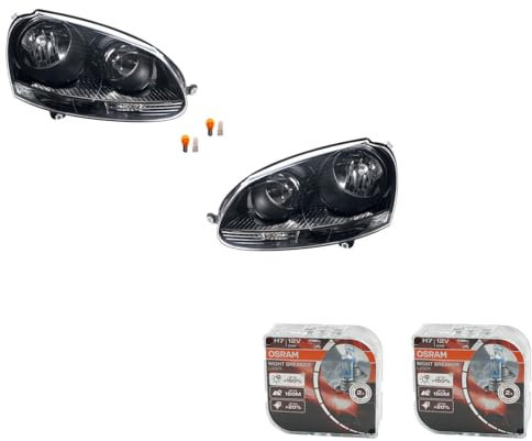 Johns, Scheinwerfer + Nightbreaker passend für VW Golf 5 chrom schwarz Lin Re