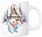 Pickhut Tasses de Noël traditionnelles, tasse à chocolat chaud, tasse de film, Père Noël secret, cadeau pour anniversaire, boîte de réveillon de Noël (ours polaire traditionnel et bonhomme de neige)