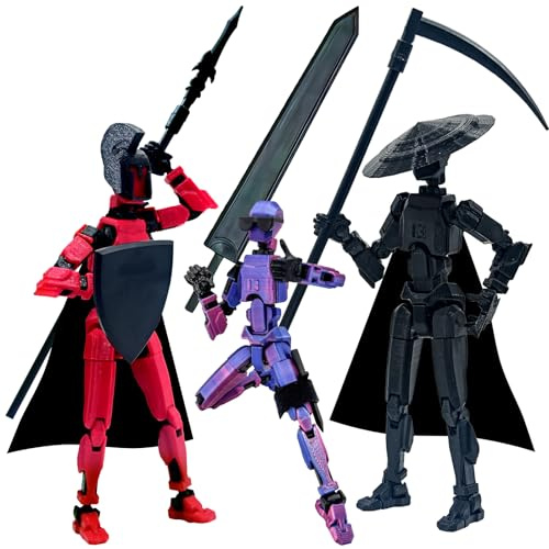 (Assembly Completed) T13 Action Figure Set, 3D Printed Action Figures, Dummy 13 Action Figure, Titan 13 Action Figure, for Collectors Desktop Decorations