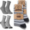 4 Paar Alpaka Socken Damen Wintersocken warme Wollsocken 20940 (Grau 35-38) WP