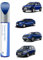 PARTS4EV RQH Bleu Iron Pintura de retoque para Dacia Coincidencia exacta – Repara arañazos y desconchados