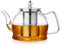 MESNEY 1200ml Glass Teapot with Infuser, Tea Pot Infuser for Loose Leaf & Blooming Tea, Heat-Resistant Borosilicate Glass, Stovetop Safe, Easy to Clean