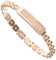 Braccialetto fitness da donna elegante e intelligente, contapassi, da donna, in oro rosa, argento, braccialetto fitness tracker senza app e telefono cellulare, cardiofrequenzimetro fitness