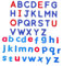 Abaodam 2 Englischer Briefkühlschrankaufkleber Briefe klein Alphabet für Heimdekoration großbuchstaben Aufkleber Kühlschrankmagnete Eva Plus Magnet rot