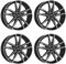 4x Dezent Felgen KF dark 7.0Jx18 ET43 5x112 kompatibel mit Volkswagen Arteon Caddy Golf Jetta Passat T-Roc Tiguan Touran