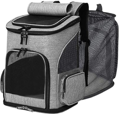 Weiche Katzentransportbox, faltbar, atmungsaktiv, für Reisen, Tierarzt, Outdoor und Flugzeug