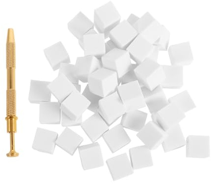Gatuida 50 Stück Teiliges Maniküre Schwamm Set mit Goldgriff Tragbare Mini tofu nagelschwämme und Gelpinsel Leicht zu Reinigen und Vielseitig für DIY Ombre Nageldesign Kompakt für