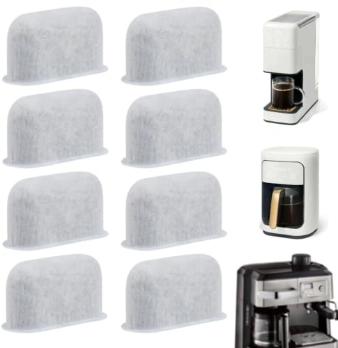 8 Stück Wasserfilter AktivKohlefilter Einsätze - Kaffee Aktivkohlefilter für Cuisinart Kaffeemaschinen, Universelle Ersatzfilter für Kaffeemaschinen und Wasserspender