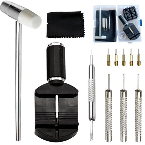ALICEEDG Uhrenarmband Reparatur Werkzeug Set, Reparatur Uhrmacherwerkzeug Sets, Uhrenarmband Werkzeug Set, Uhrmacherwerkzeug für Uhrenstifte, Uhr Verkleinern Werkzeugs