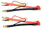 FLY RC 2pcs 4mm Bullet Banana to Female Deans T-Plug LiPo Battery Lead Wire & JST-XH Balance for 2S 7.4V LiPo Batteries