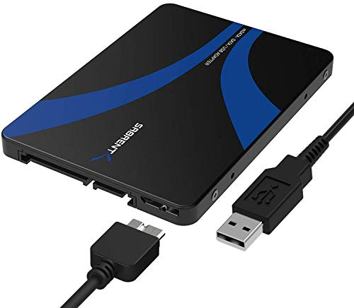 SABRENT mSATA to USB 3.2x1 or 2.5 sata enclosure adapter, super fast Data transfer, mSATA Converter to SATA III Aluminum (EC-MSMU)