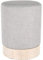 HOME DECO FACTORY Pouf Scandinave Gris Clair