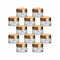 gouveo Lot de 12 pots à crème 30 ml en verre avec couvercle à visser doré – Mini pots vides à remplir – Mini pots pour crèmes, cosmétiques, lotions – Pots cosmétiques pour voyage et sac à main