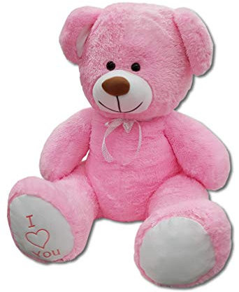 Baby Pluesh XXL Teddybär Plüsch Kuschel Stoff Plüsch Riesen Teddy Bär Groß 160cm (Rosa)