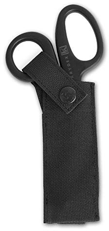 Taktische 7.5 Zoll Medizinische Schere und taktische EMT Scherenscheide MOLLE Handwerkzeughalter (Schwarz)