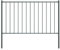 vidaXL Pannello di Recinzione con Pali Robusto Durevole Struttura Divisorio Esterni Recinto Giardino in Acciaio Verniciato 1,7x1,25 m Antracite