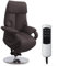 CAVADORE Ledersessel Istanbul / Fernsehsessel mit Aufstehhilfe, elektrisch verstellbarer Relaxfunktion / 2 E-Motoren / 80 x 115 x 79 / Echtleder: Braun