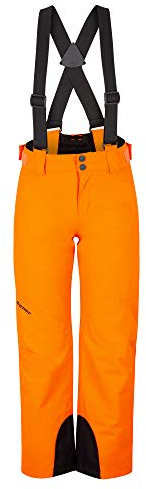 Ziener ARISU Junior, Pantaloni da Sci per Bambini, Impermeabili, Antivento, Caldi, Arancione Fluo, 104