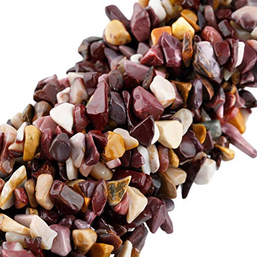 KYEYGWO Mookaite Unregelmäßig Edelsteine Lose Perlen Strang, Getrommelt Stein Chip Kristall Trommelsteine für Schmuckherstellung und DIY Handgefertigt Craft, 83.8cm
