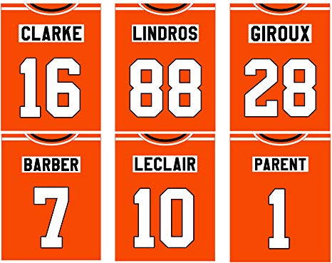 Philadelphia Flyers Poster im Vintage-Stil, 6 Stück
