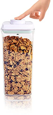 iChewie - BopTop (1 Pièce) Récipient hermétique pour Le Stockage des Aliments - Boîte à Joint mécanique en Silicone - empilable sans BPA - 2500ml