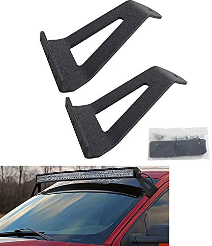 RIGIDON Soportes para Barra de luz led, Soporte de Montaje de Luz, Soportes de Montaje de Barra de Luz LED Curvada de 52 Pulgadas para 2004-2014 4WD / 2WD, Acero Inoxidable
