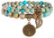 Farfume Chakra Bracelets for Women - Crystals Bracelet Women Natural Gemstones Yoga Reiki Bangle- A Set of Double Bracelets（Blue Sea Sediment & LifeTree（Medium）
