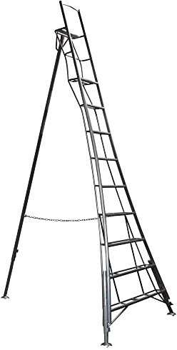 BPS 3 Leg Trade Master Tripod Ladder | 150kg Weight Rating | Auto Locking Clips | Aluminum Ladder | 3.6m