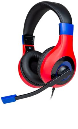 Bigben Interactive Casque de Jeu stéréo V1 [Rouge foncé/Bleu foncé] Switch pour Switch