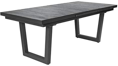 LC Garden »Keramo« Dining Ausziehtisch V-Fuß Anthrazit 200/260x100x75cm Gartentisch